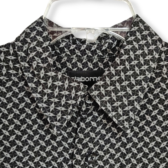 Claiborne Button Up Men's Shirt, Size Medium - Picture 3 of 6